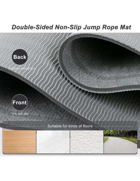 Alfombrilla Antideslizante Dofopo 63x24 para Saltar Cuerda Alfombrilla Antideslizante Dofopo 63x24 para Saltar Cuerda