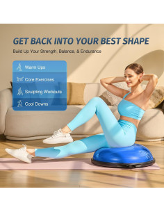 Pelota de Equilibrio ZELUS 63.5cm con Bandas y Bomba 2