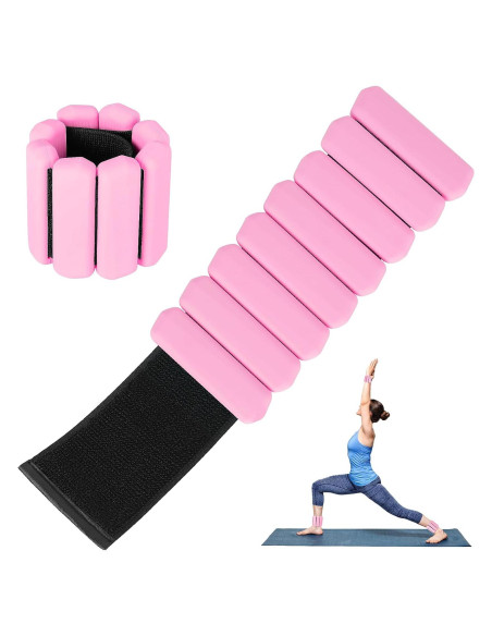 Conjunto de Pesas Ajustables Teikugv para Muñeca y Tobillo 0.9 kg