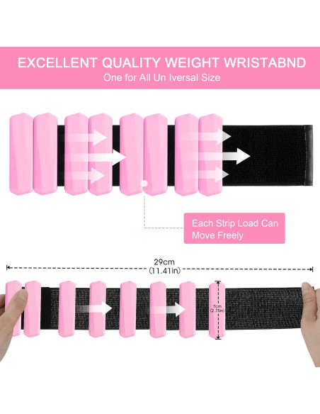 Conjunto de Pesas Ajustables Teikugv para Muñeca y Tobillo 0.9 kg