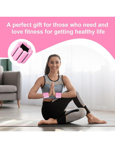 Conjunto de Pesas Ajustables Teikugv para Muñeca y Tobillo 0.9 kg