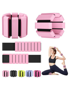 Pesas de Muñeca y Tobillo PENOMO 0.91 kg Ajustables Rosa
