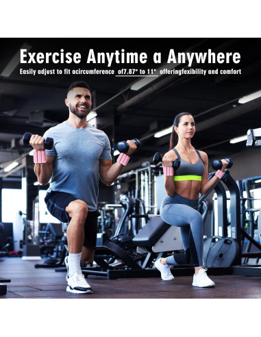 Pesas de Muñeca Ajustables GALLIA 0.91kg 2Pack Rosa