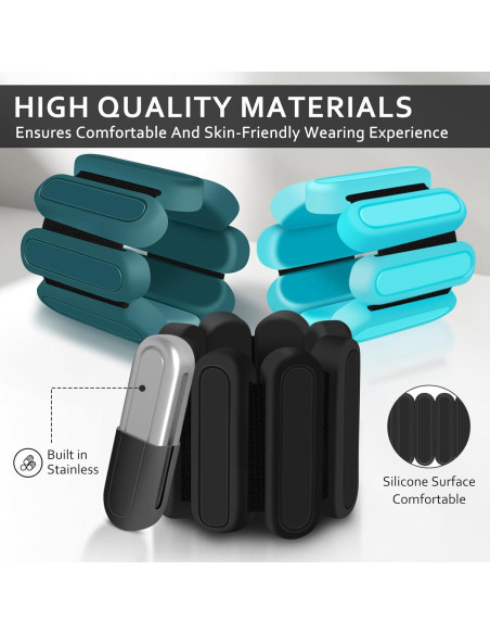 Conjunto de Pesas Ajustables Grednfhat para Muñeca y Tobillo 0.45 kg