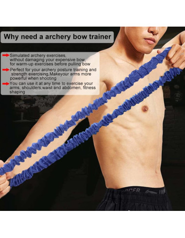 Entrenador de Arco SOPOGER 25 lbs Bandas de Estiramiento Goma