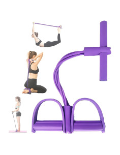 Banda de Resistencia Fitness Tictoyo 4 Tubos Tirador de Tobillo