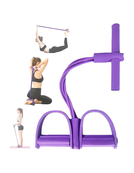 Banda de Resistencia Fitness Tictoyo 4 Tubos Tirador de Tobillo