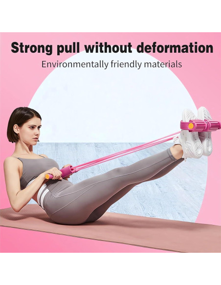 Banda de Resistencia Fitness Tictoyo 4 Tubos Tirador de Tobillo