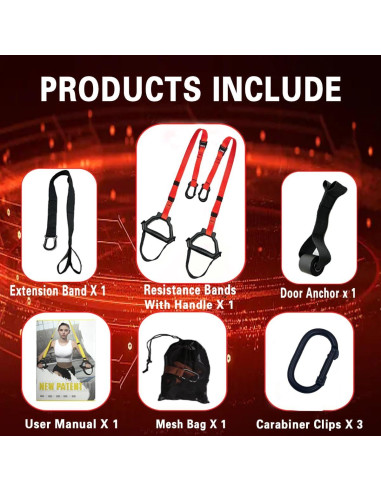 Correas de Resistencia ADALT LION Kit Completo para Entrenamiento