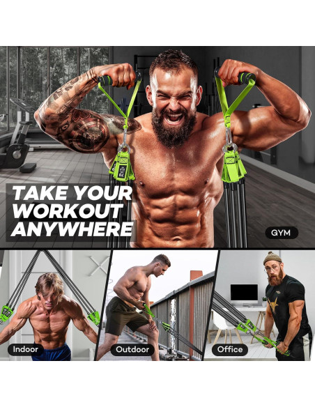 Bandas de Resistencia LETSHAKE 310 lbs Verde para Ejercicio Bandas de Resistencia LETSHAKE 310 lbs Verde para Ejercicio