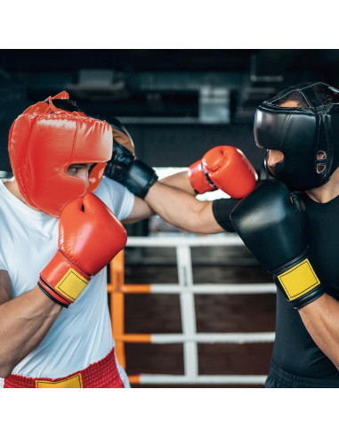 Casco de Boxeo Cyiwniao Ajustable Bicolor para Sparring
