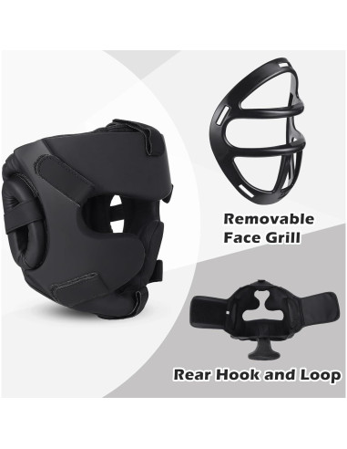 Casco de Boxeo VioraWhite para Adultos y Niños con Protección Facial