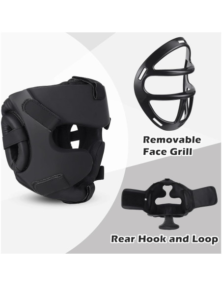 Casco de Boxeo VioraWhite para Adultos y Niños con Protección Facial