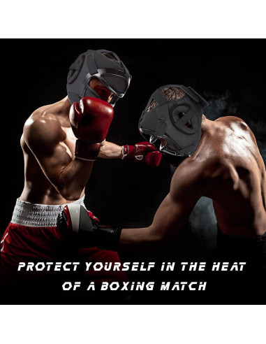 Casco de Boxeo VioraWhite para Adultos y Niños con Protección Facial