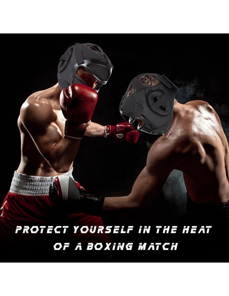 Casco de Boxeo VioraWhite para Adultos y Niños con Protección Facial