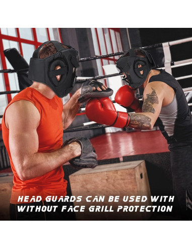 Casco de Boxeo VioraWhite para Adultos y Niños con Protección Facial