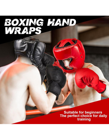 Casco de Boxeo Ajustable Jenaai 3 Pcs para Adultos MMA