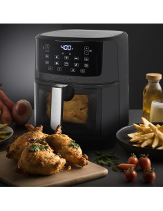 Freidora de Aire Táctil Kalorik 7 Cuartos Negra 1500W 2