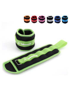 Pesas de Tobillo Inhomest 0.91kg (2LB) Ajustables para Fitness