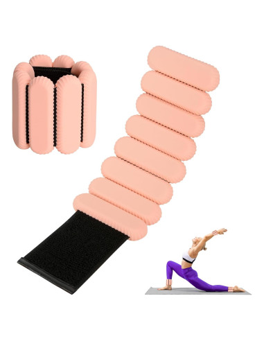 Pesas Ajustables para Muñeca y Tobillo Sdoap 0.91 kg Rosa