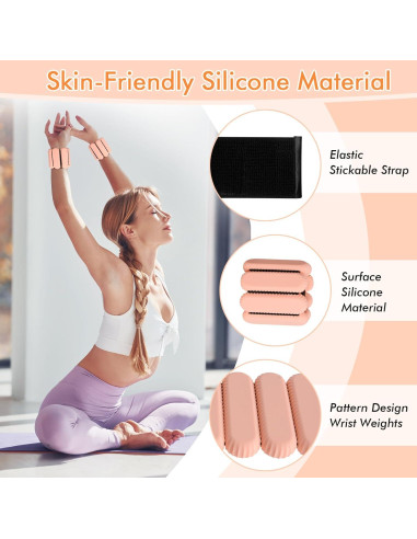 Pesas Ajustables para Muñeca y Tobillo Sdoap 0.91 kg Rosa