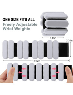 Pesas de Muñeca y Tobillo AGNISIRM 0.45 kg - Set de 2 2