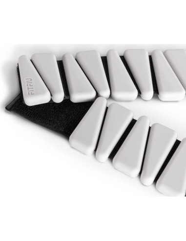 Kit de 2 Muñequera de 0.5 kg Fitfiu en Silicona Blanca