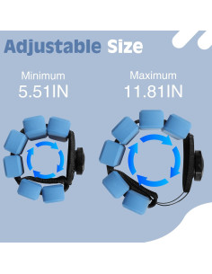 Pesas de Muñeca Ahape 0.45 kg - Pulseras Ajustables para Ejercicio 2