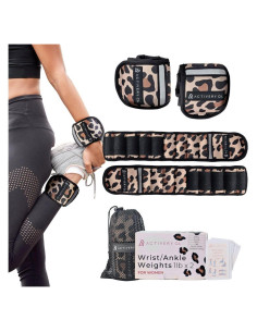 Pesas Ajustables de Tobillo Activery Co. Leopardo 0.45 kg