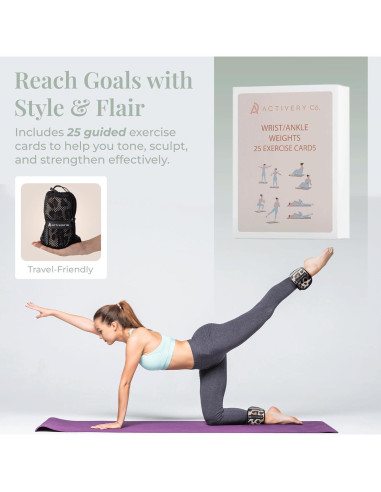 Pesas Ajustables de Tobillo Activery Co. Leopardo 0.45 kg