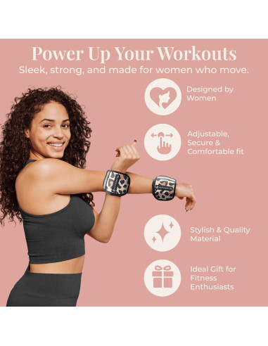 Pesas Ajustables de Tobillo Activery Co. Leopardo 0.45 kg