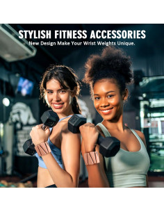 Conjunto de Pesas Ajustables Sdoap 0.91kg para Muñeca y Tobillo 2