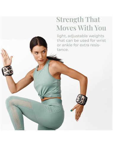 Pesas Ajustables de Tobillo Activery Co. Leopardo 0.45 kg