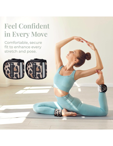 Pesas Ajustables de Tobillo Activery Co. Leopardo 0.45 kg