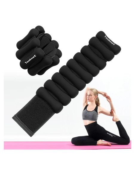 Pesas ajustables para tobillo y muñeca YESIMET 0.9 kg