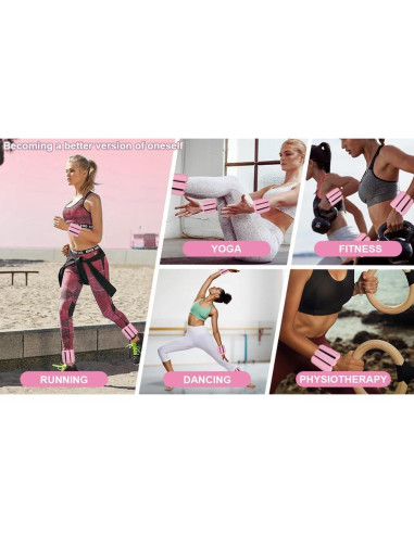 Pesas Ajustables para Tobillos y Muñecas Ziasuzy 0.45 kg - Juego de 2