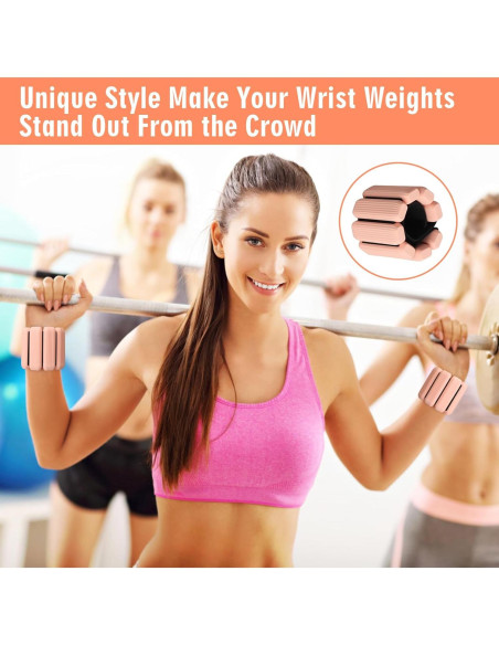 Conjunto de Pesas Ajustables para Muñeca y Tobillo MESUADESI 0.91kg