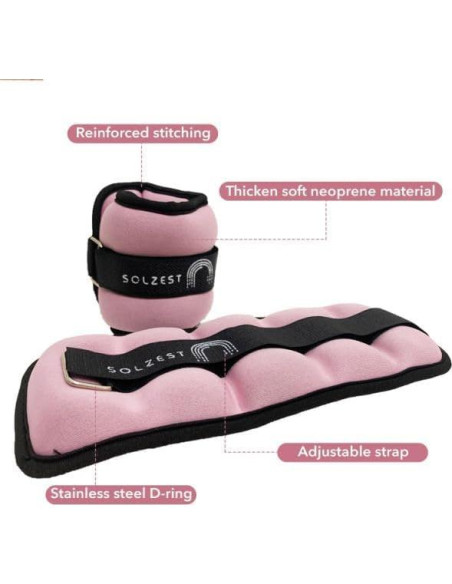 Conjunto de Pesas de Tobillo y Muñeca Solzest 0.91 kg