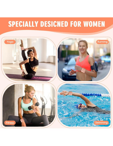 Conjunto de Pesas Ajustables para Muñeca y Tobillo MESUADESI 0.91kg