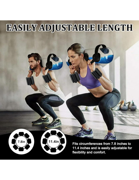 Conjunto de Pesas para Tobillos Ajustables Jeikior 0.9Kg