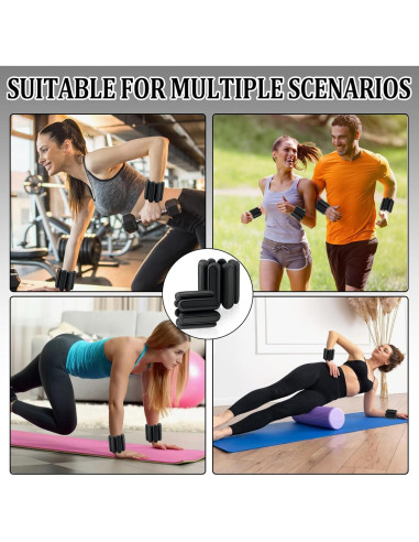 Conjunto de Pesas para Tobillos Ajustables Jeikior 0.9Kg