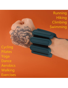 Peso Ajustable para Muñeca y Tobillo STONESAM 0.45 kg Verde 2