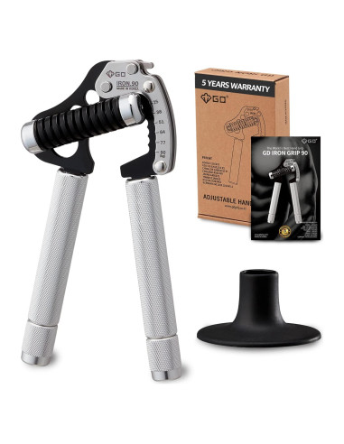 Entrenador de Fuerza de Agarre GD Iron Grip Ajustable 90kg