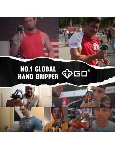 Entrenador de Fuerza de Agarre GD Iron Grip Ajustable 90kg