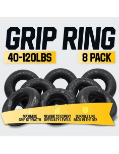 Anillos de Entrenamiento de Fuerza GRIPZILLA 8 Niveles 18-54kg 2