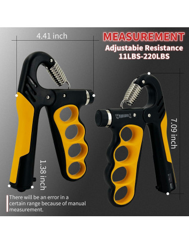 Entrenador de Fuerza de Agarre Senston 5-100kg Ajustable