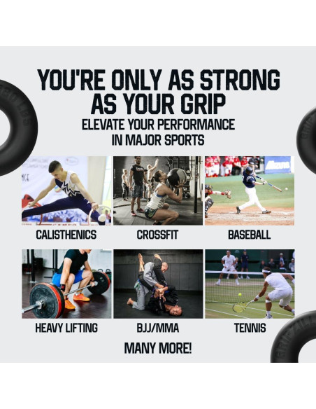 Anillos de Entrenamiento de Fuerza GRIPZILLA 8 Niveles 18-54kg