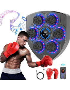 Máquina de Boxeo Musical JYYA88BB QJBBLA01 con Guantes 2