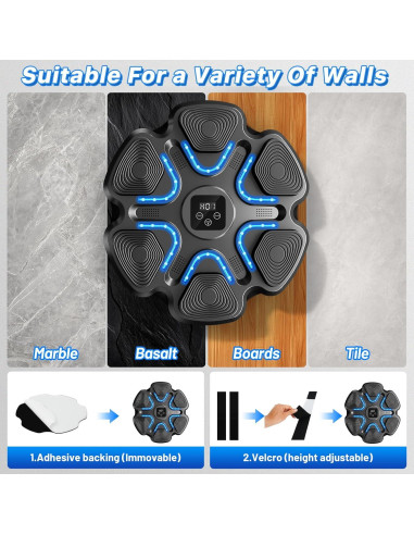 Máquina de Boxeo Musical TGLLM QB06 con Guantes y LED