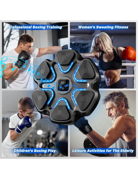 Máquina de Boxeo Musical TGLLM QB06 con Guantes y LED